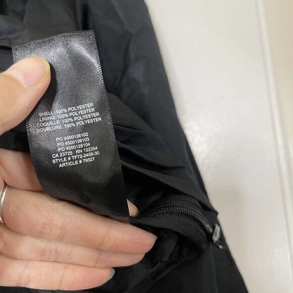 ARITZIA Sunday Best black crinkle cropped petal blouse top size US 2 small - Picture 6 of 6